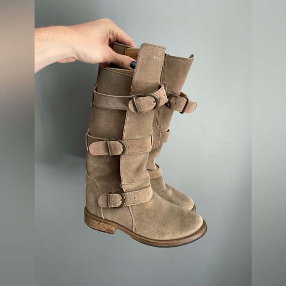 Steve Madden Buck Suede Boots Womens Size 6 - Picture 2 of 5